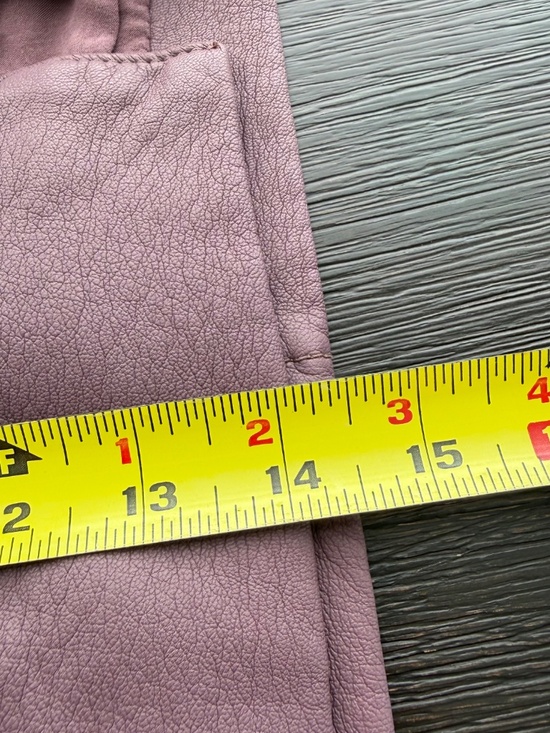 FREE PEOPLE Women’s Size 0 Moto Style Midnight Magic Purple Vegan Leather Skirt - Picture 7 of 8